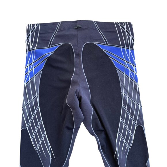 🏃‍♂️ CW-X Stabilyx Running Leggings L Blue Black Compression Spandex - Picture 9 of 9